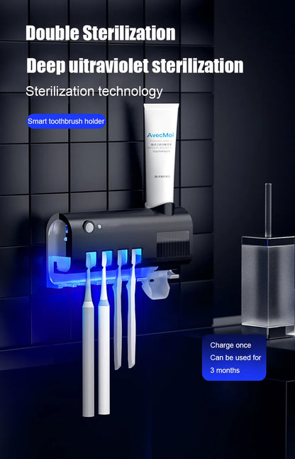 Automatic Toothpaste Dispenser with UV Sterilizer