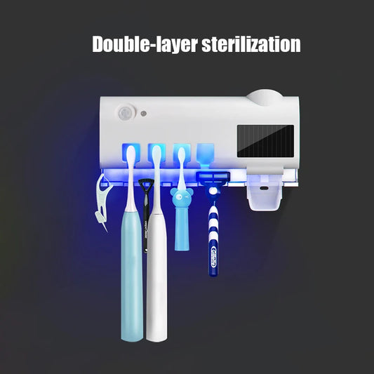 Automatic Toothpaste Dispenser with UV Sterilizer