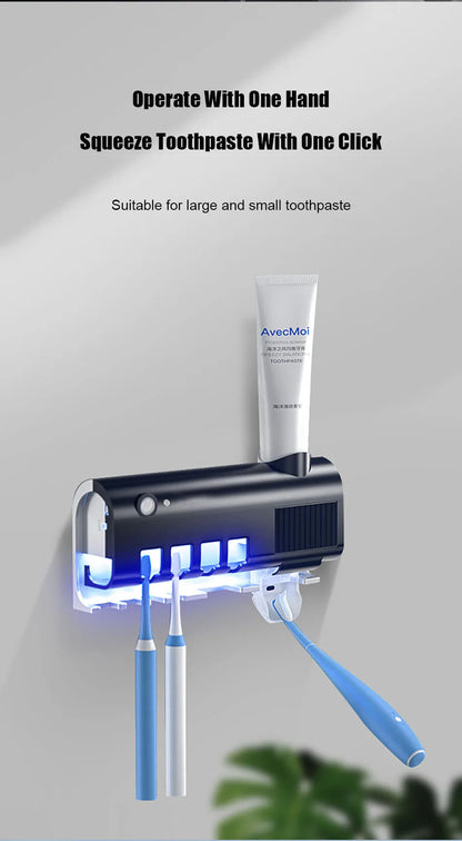 Automatic Toothpaste Dispenser with UV Sterilizer