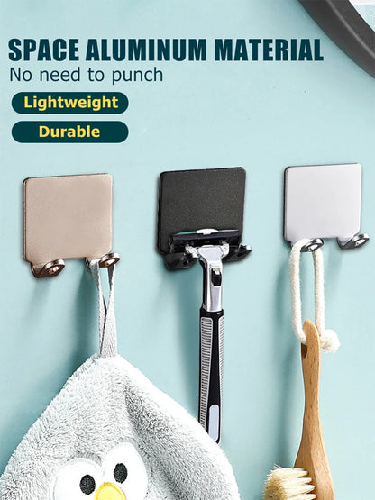 Punch-Free Shaving Razor Holder Wall Hook