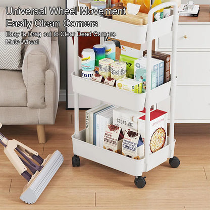 3-Tier Rolling Storage Cart