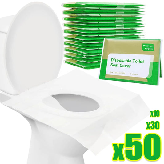 Disposable Toilet Seat Covers – 50/30/10 Pack