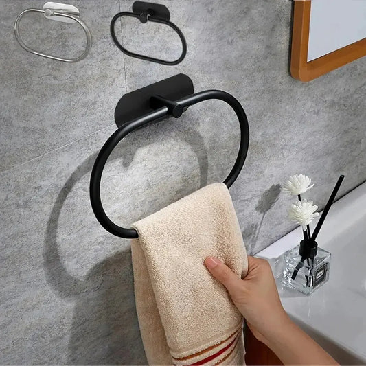 Self-Adhesive Stainless Steel Towel Rack