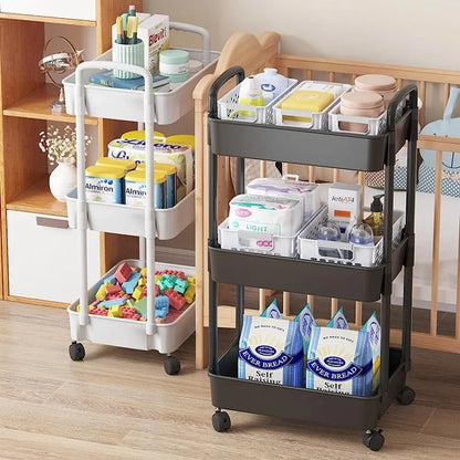 3-Tier Rolling Storage Cart